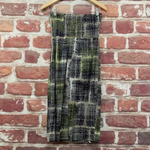 Anthropologie Edme & Esyllte Dress Women's Size 2 Multicolor Plaid Abstract Zip - Picture 2 of 7